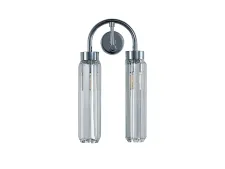 NEWPORT 4520 4522/A chrome , Бра, Chrome Clear crystal L15*H30*Sp10 cm G9 2*25W