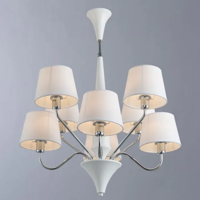 Люстра на штанге Arte Lamp GRACIA A1528LM-8WH | Дом Декора