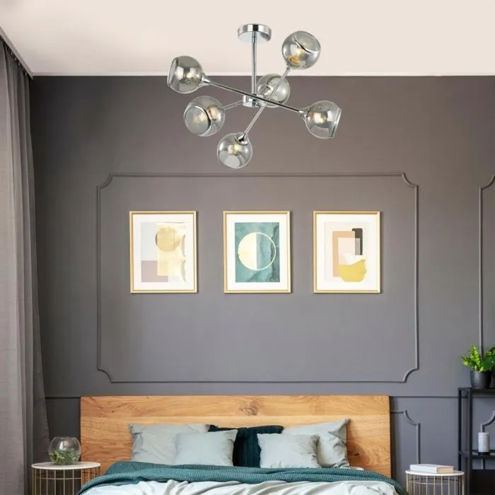 4530/6C LN Люстра E27 6*60Вт 220В IP20 COMFI | Дом Декора