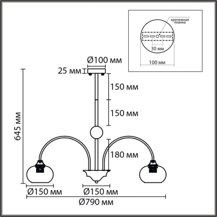 8323/8C LN Люстра потолочная E27 8*60W 220V MODERNI | Дом Декора