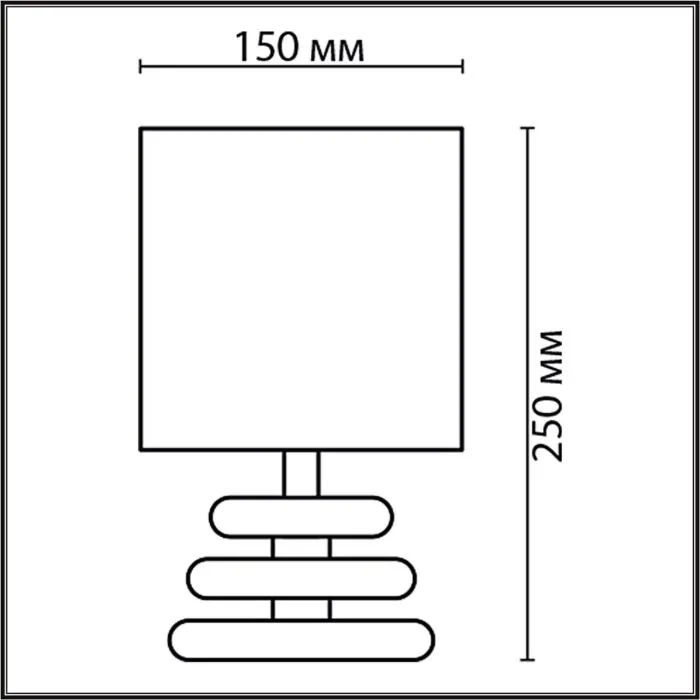 8126/1T LN Настольная лампа E14 1*40Вт 220В IP20 COMFI | Дом Декора