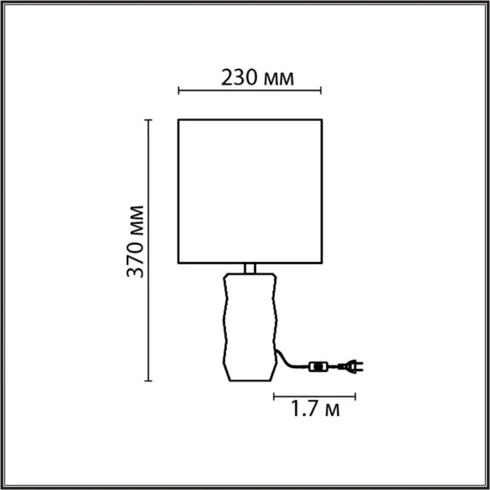 8136/1T LN Настольная лампа E27 1*60Вт 220В IP20 MODERNI | Дом Декора