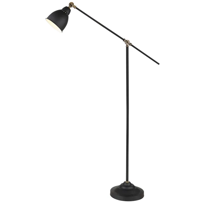 Торшер Arte Lamp BRACCIO A2054PN-1BK | Дом Декора