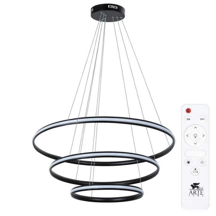 Подвесная люстра Arte Lamp MERIDIANA A2198SP-3BK | Дом Декора