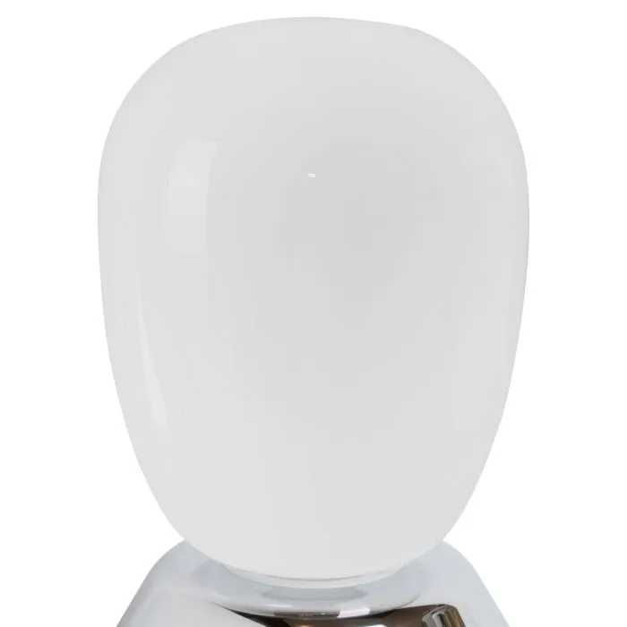 Настольная лампа диммируемая 10W 3000K матовый/хром Uovo III Lightstar 807914 | Дом Декора