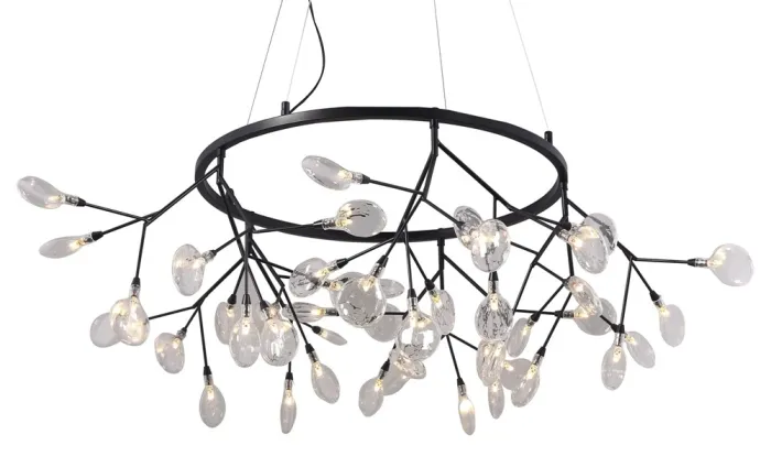 Светильник подвесной Crystal Lux EVITA SP45 D BLACK/TRANSPARENT | Дом Декора