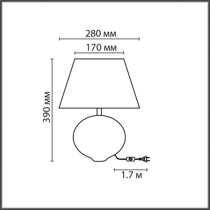 8139/1T LN Настольная лампа E27 1*60Вт 220В IP20 MODERNI | Дом Декора