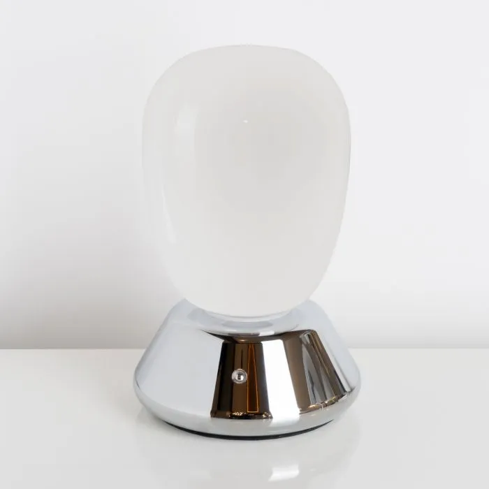Настольная лампа диммируемая 10W 3000K матовый/хром Uovo III Lightstar 807914 | Дом Декора