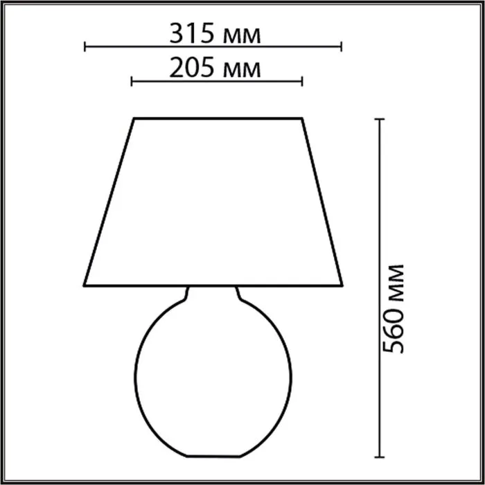 8134/1T LN Настольная лампа E27 1*60Вт 220В IP20 MODERNI | Дом Декора