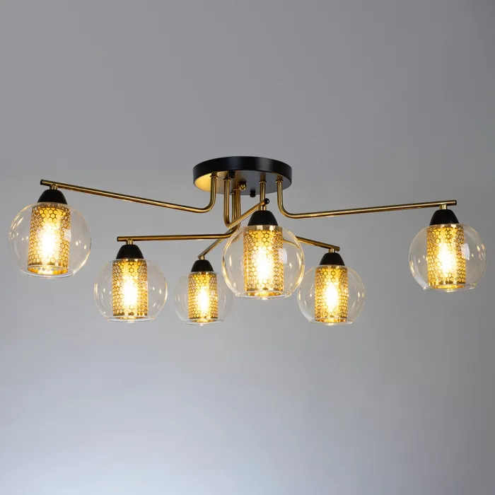 Потолочная люстра Arte Lamp MANCHESTER A7045PL-6BK | Дом Декора