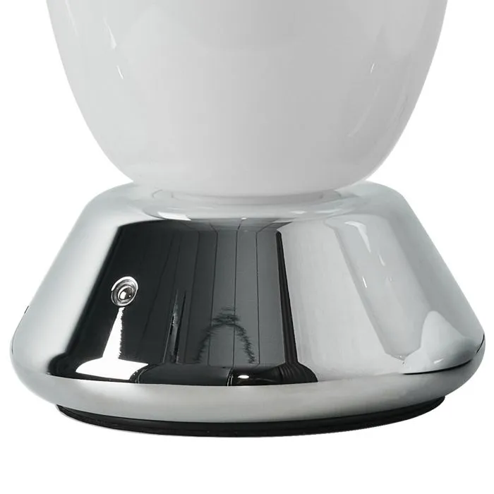 Настольная лампа диммируемая 10W 3000K матовый/хром Uovo III Lightstar 807914 | Дом Декора