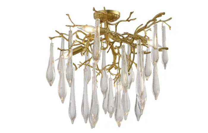 Люстра Crystal Lux REINA PL5 D600 GOLD PEARL | Дом Декора
