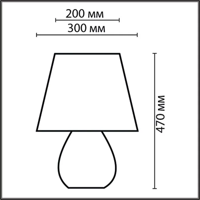 8121/1T LN Настольная лампа E27 1*60Вт 220В IP20 COMFI | Дом Декора