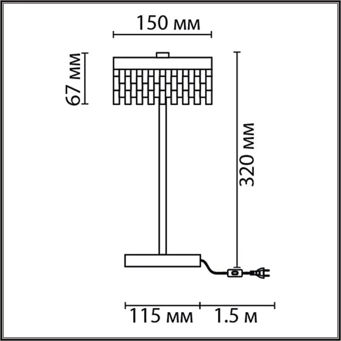 8204/1TL LN Настольная лампа LED 7Вт 4000К 220В IP20 LEDIO | Дом Декора
