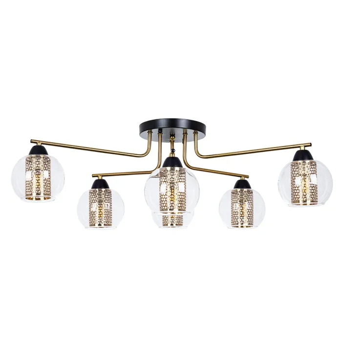 Потолочная люстра Arte Lamp MANCHESTER A7045PL-6BK | Дом Декора