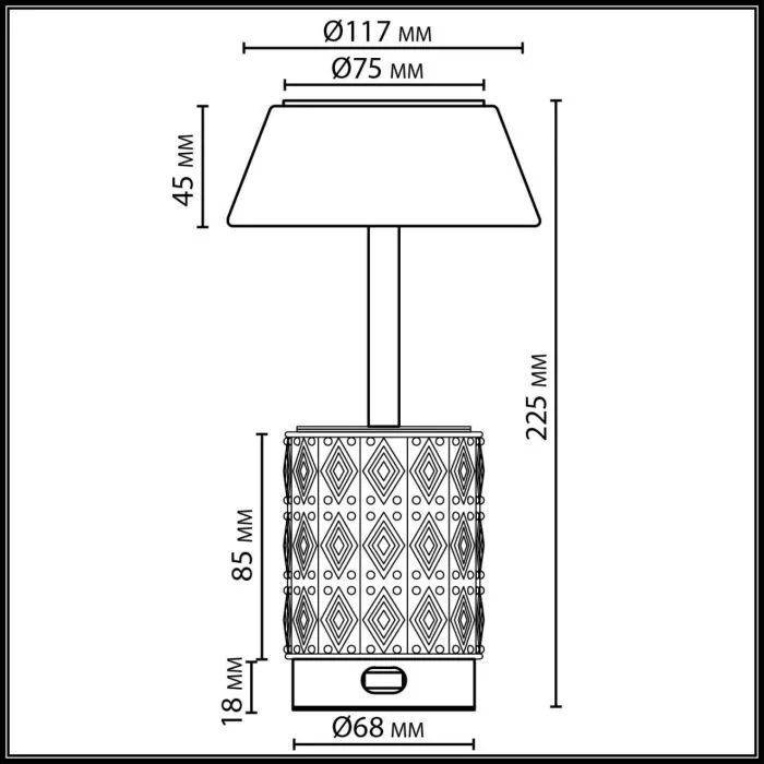 5454/6TL ODL_EX Настольная лампа LED*6W 3000K L-VISION LULU | Дом Декора