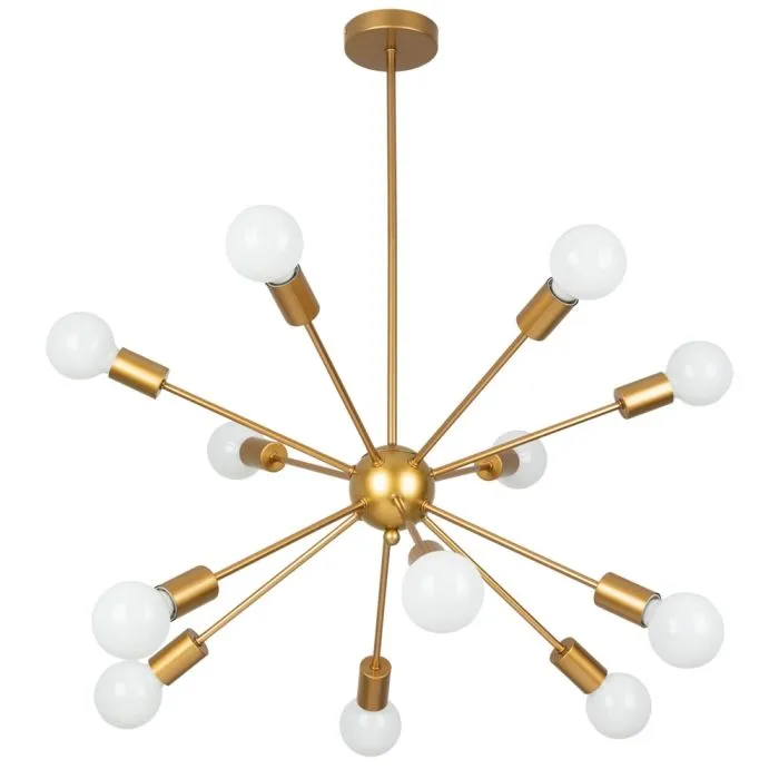 Люстра на штанге Arte Lamp ALASTOR A6702PL-12PB | Дом Декора
