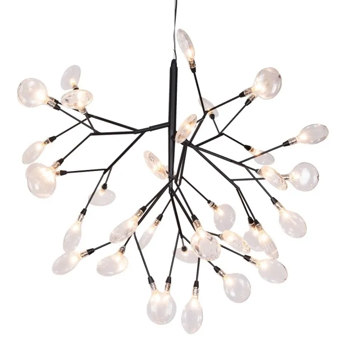 Светильник подвесной Crystal Lux EVITA SP36 BLACK/TRANSPARENT | Дом Декора