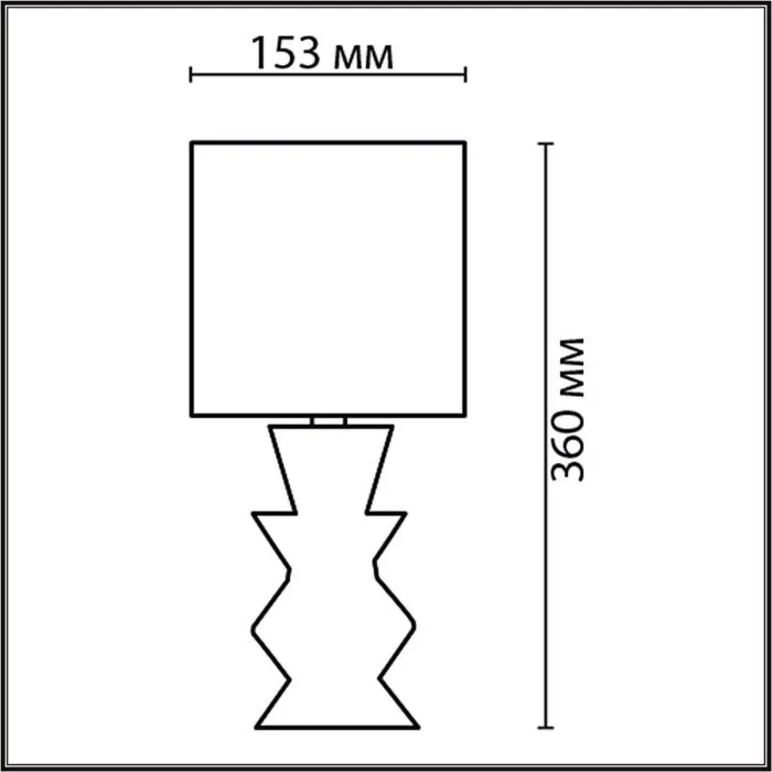 8133/1T LN Настольная лампа E27 1*60Вт 220В IP20 MODERNI | Дом Декора