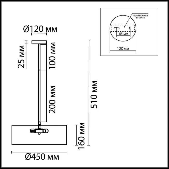 8111/5 LN Люстра E14 5*40Вт 220В IP20 MODERNI | Дом Декора