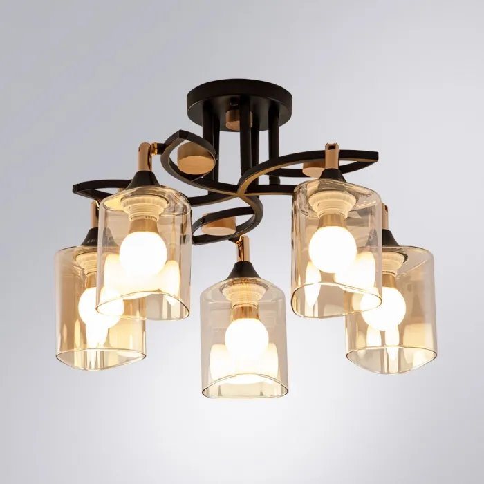 Потолочная люстра Arte Lamp GLAMORE A5076PL-5BK | Дом Декора