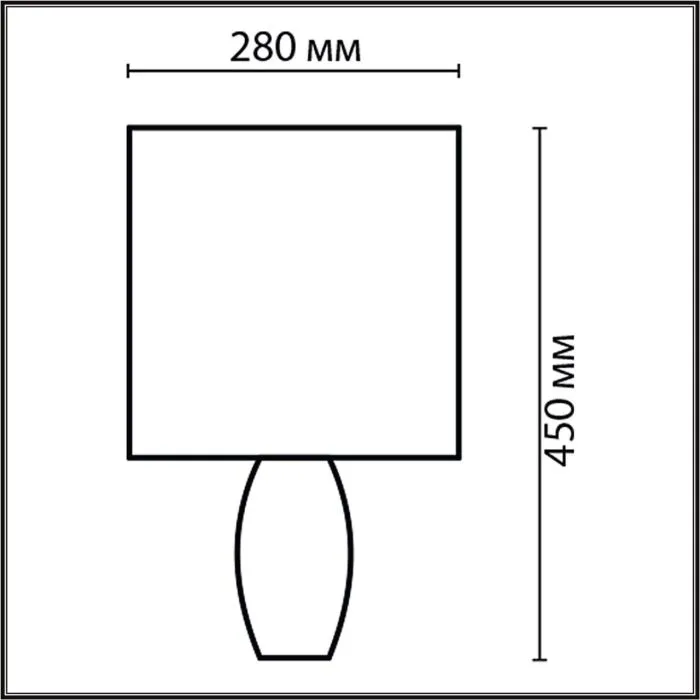 8122/1T LN Настольная лампа E27 1*60Вт 220В IP20 COMFI | Дом Декора