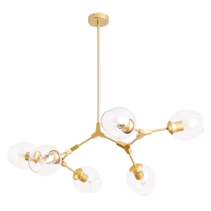 Люстра на штанге Arte Lamp YUKA A4103SP-6GO | Дом Декора
