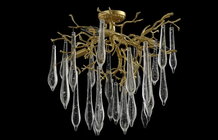 Люстра Crystal Lux REINA PL5 D600 GOLD PEARL | Дом Декора