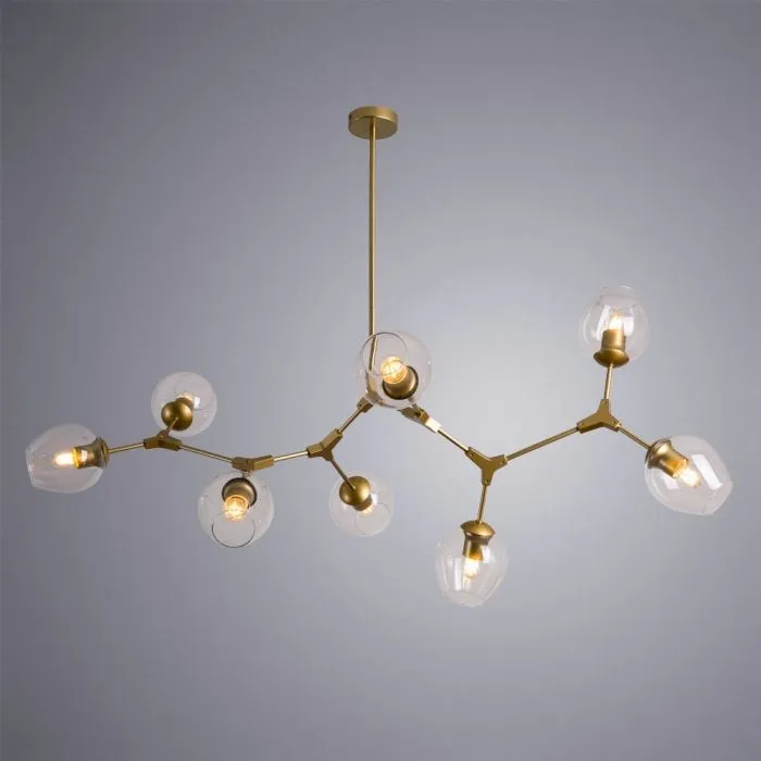 Люстра на штанге Arte Lamp YUKA A4103SP-8GO | Дом Декора