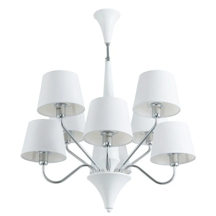 Люстра на штанге Arte Lamp GRACIA A1528LM-8WH | Дом Декора