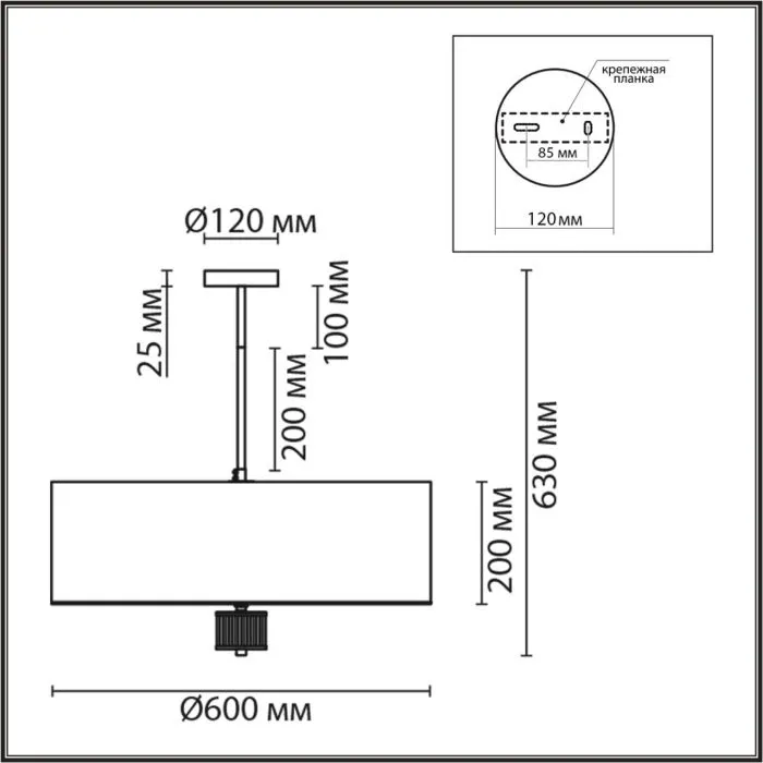 8108/7C LN Люстра E14 7*40Вт 220В IP20 MODERNI | Дом Декора