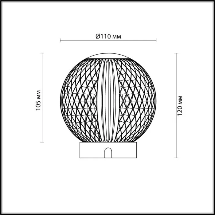 5007/2TL ODL Светильник LED 2Вт 4000К 220В IP20 L-VISION | Дом Декора