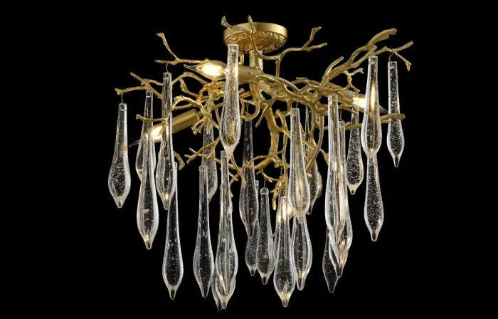 Люстра Crystal Lux REINA PL5 D600 GOLD PEARL | Дом Декора
