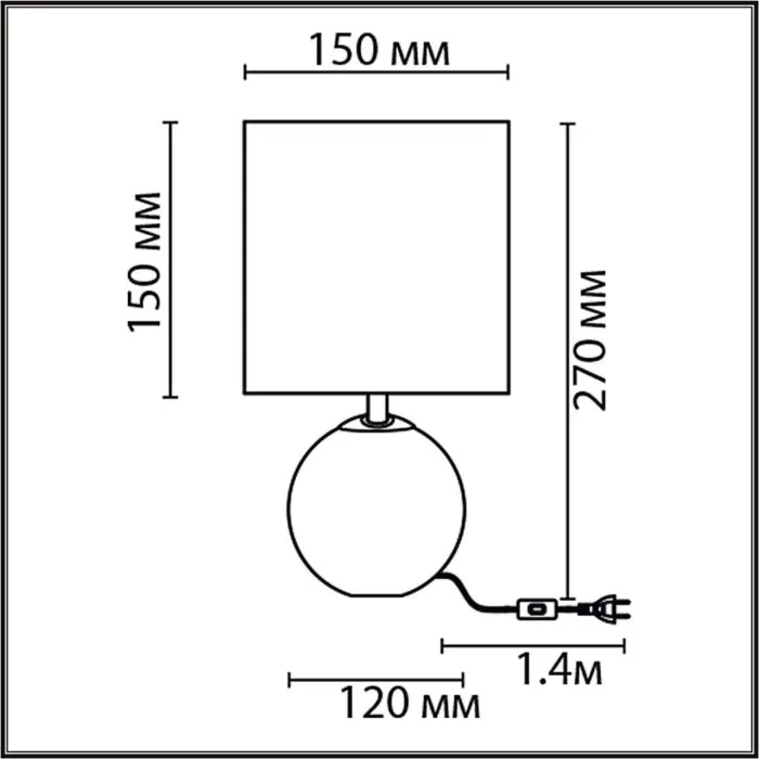 8230/1T LN Настольная лампа E14 1*40Вт 220В IP20 CLASSI | Дом Декора