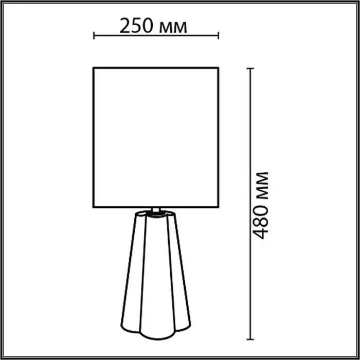 8124/1T LN Настольная лампа E27 1*60Вт 220В IP20 COMFI | Дом Декора