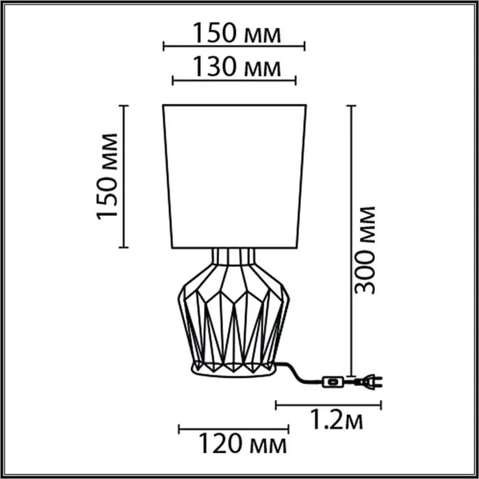 8226/1T LN Настольная лампа E14 1*40Вт 220В IP20 MODERNI | Дом Декора