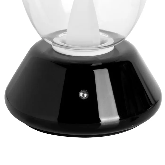 Настольная лампа диммируемая 10W 3000K прозрачный/черный Uovo III Lightstar 807907 | Дом Декора