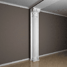 Фасадная лепнина полуколонна 4.10.307 Европласт