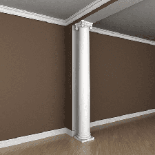 Интерьерная лепнина колонна 1.30.203 Европласт