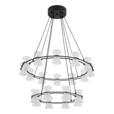 Подвесные 8341/70l ledio ln26 227 черный/прозрачный металл/акрил люстра подвесная led 70w 3000k 220v vinora