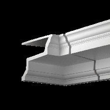 Фасадная лепнина внутренний угол 4.01.123 Европласт