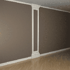 Интерьерная лепнина пилястра 1.20.102 Европласт