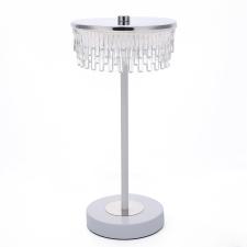 Декоративные 8253/1tl ledio ln26 531 серебро/белый/прозрачный, металл/акрил настольная лампа led 7w 4000к 220v satiana