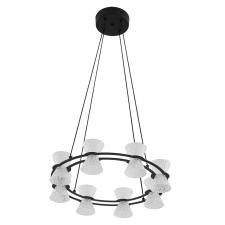 Подвесные 8341/28l ledio ln26 228 черный/прозрачный металл/акрил люстра подвесная led 28w 3000k 220v vinora