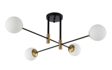 Люстра потолочная Crystal Lux FIDEL PL4 BLACK