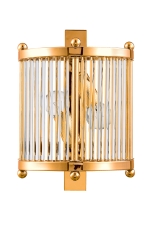 Светильник Crystal Lux TADEO AP2 GOLD/TRANSPARENTE