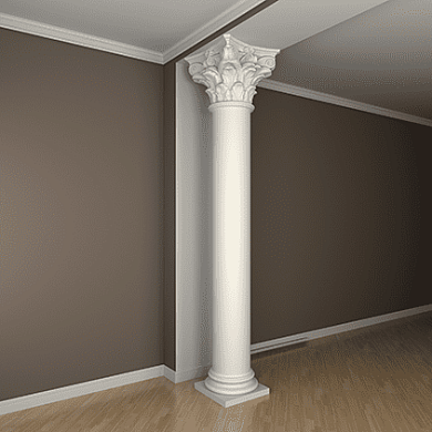 Фасадная лепнина колонна 4.30.306 Европласт