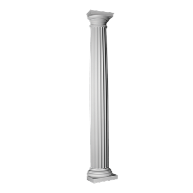 Фасадная лепнина полуколонна 4.10.102 Европласт